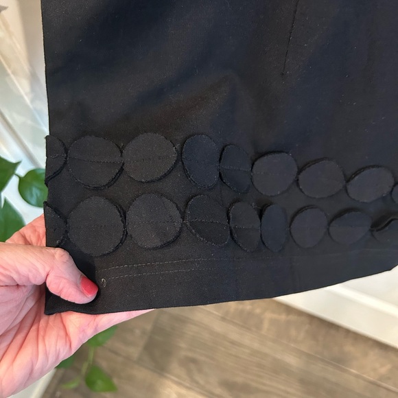 Boden Black Jersey Circle Shift Dress 3/4 Sleeve Boat Neck Size 14R - Picture 9 of 9